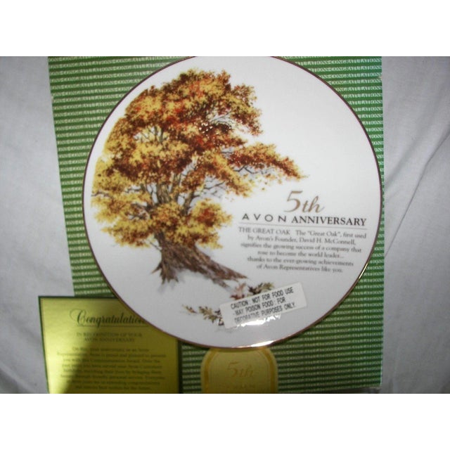 Avon 5th Anniversary Collector Plate Porcelain Japan 22K Gold Trim Decorative Details: * Brand: Avon * Year: 1985 *...