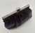 Metal Late 20th Century Judith Leiber Dark Purple Lizard Clutch For Sale - Image 7 of 10