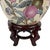 Late 20th Century Vintage Chinese Wbi Hand-Painted Famille Rose Peach Ginger Jar & Lid W/Stand For Sale - Image 5 of 6