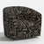 Wood Lana Swivel Chair in Lhasa Chocolate For Sale - Image 7 of 7