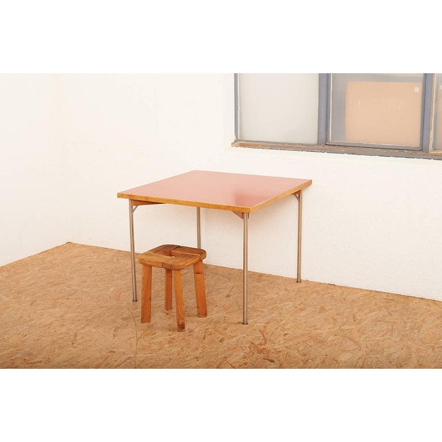 Table with Chrome-Plated Tubular Steel Legs For Sale - Image 13 of 14