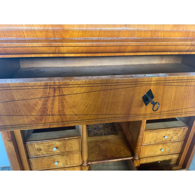 Biedermeier Secretary in Ash, 1830s For Sale - Image 10 of 17