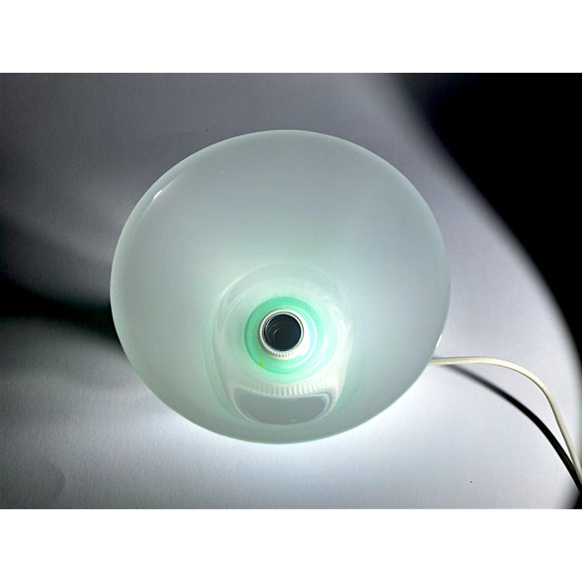 Forest Green Murano Glass Table Lamp from Effetre Glassworks, 1980s For Sale - Image 8 of 9