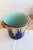 Antique Fives-Lille Cachepot in Blue Glazed Ceramic with Neo-Renaissance Decor by Gustave De Bruyn, 19th Century For Sale - Image 4 of 11
