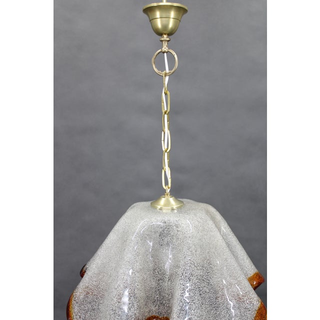 Large Murano Glass Pendant Light, Italy, 1980s For Sale - Image 4 of 11
