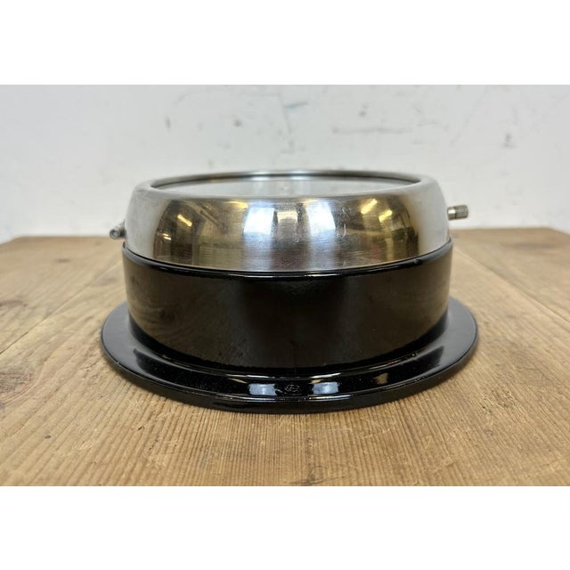 Black Vintage Black Kappa Maritime Wall Clock, 1980s For Sale - Image 8 of 18