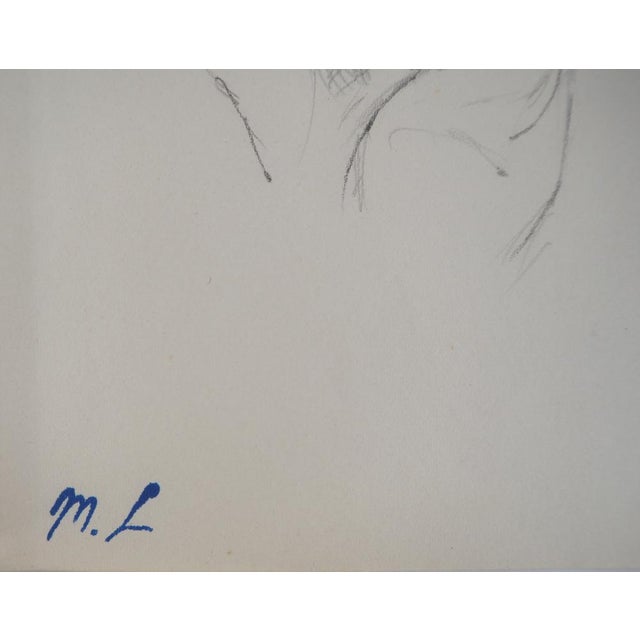 Marie LAURENCIN Woman sitting Original pencil drawing Signed with the artist's stamp On paper 13.5 x 14.5 cm Very good...