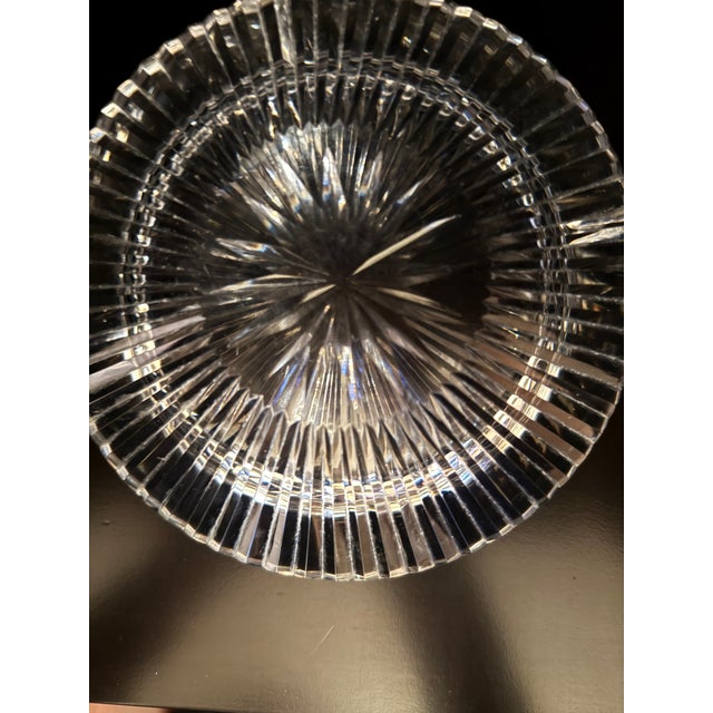 Traditional Vintage Waterford Lismore Cut Crystal Ashtray / Catchall Dish For Sale - Image 3 of 6