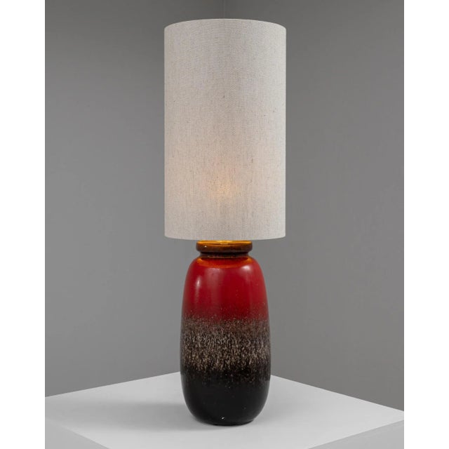 20th Century German Ceramic Table Lamp For Sale - Image 10 of 12