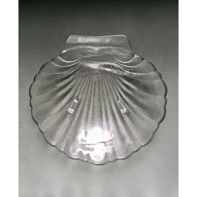 Vintage Pressed Glass Seashell Serving Dishes- a Pair For Sale In Jacksonville, FL - Image 6 of 13