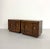 Brutalist Vintage MCM Walnut Brutalist Bedside Tables – Pair For Sale - Image 3 of 7