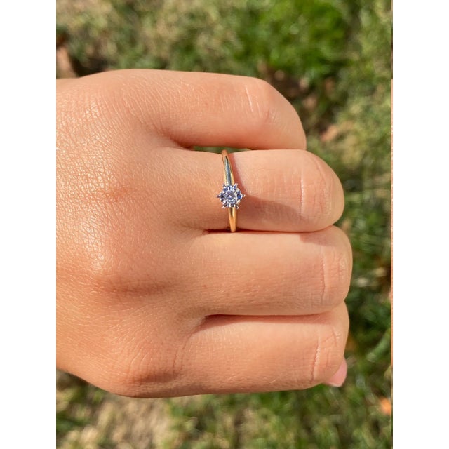 The Galewood Ladies 14K Solitaire Engagement Ring. Crafted in 14 karat yellow gold, this classic style engagement ring...