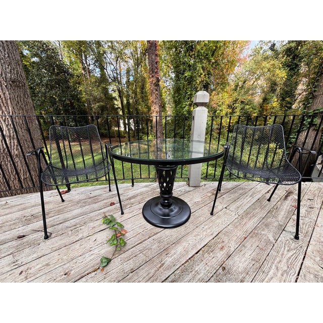 Mid 20th Century Woodard Florentine Center Table for Patio, Attributed For Sale - Image 10 of 11