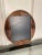 Antique French Baroque Oval Solid Wood Wall Mirror For Sale - Image 12 of 12