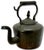 English Unusual Antique 1870s English Maker Copper Tea Kettle With Ring Finial Lid and Hook Handle Hanger Design For Sale - Image 3 of 12