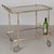 Mid-Century Modern Mid Century French Brass Bar Cart For Sale - Image 3 of 12