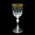 1920s Set of 4 Antique French Glass Wine Glasses For Sale - Image 10 of 13