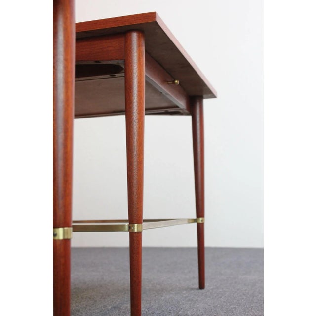 Pair of Mahogany and Brass Connoisseur Collection Nightstands by Paul McCobb For Sale - Image 10 of 12