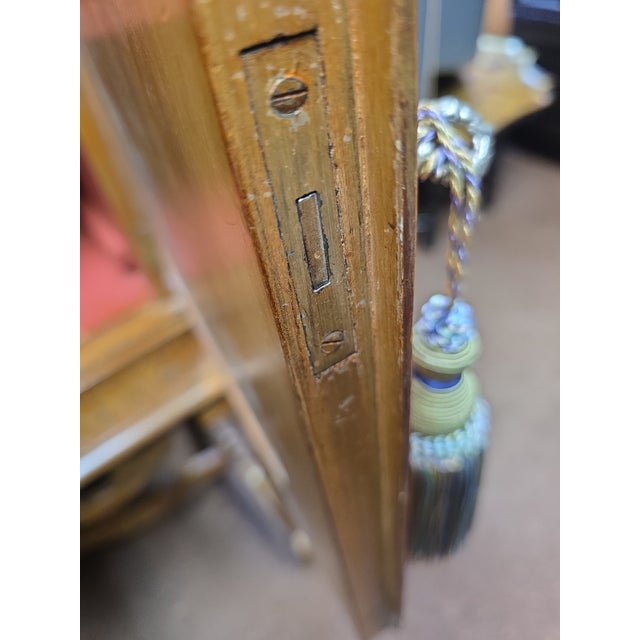 Italian Rococo Revival Carved Cabinet-on-Stand With Antiqued Gilt and Polychrome Decoration, Mid-20th Century For Sale - Image 12 of 18