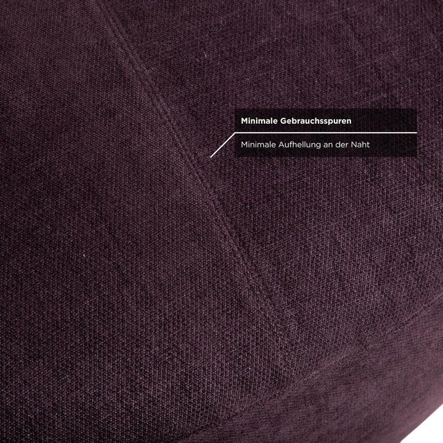 Scarlett Fabric Two-Seater Sofa in Lilac, Aubergine, and Violet with Casters by Poltrona Frau For Sale - Image 11 of 18