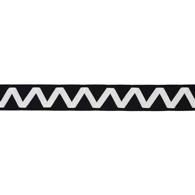Elegant yet delightfully unfussy, Legere Tape features an appliquéd zigzag stripe on a simple cotton ground. Rendered in...