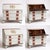 Paint Antique Painted Bureau Desk For Sale - Image 7 of 9