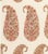 Based on a traditional Indian block print, this timeless paisley design features a grid of tear-shaped figures composed of...