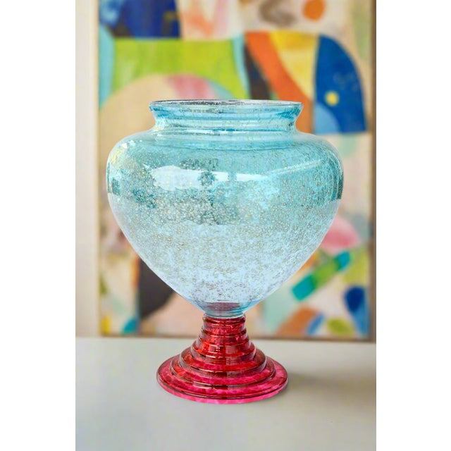 DOLBI CASHIER ITALIAN ART GLASS VASE Era: 1993 Maker: Dolbi Cashier Origin: Italy OVERVIEW: A striking art glass vase...