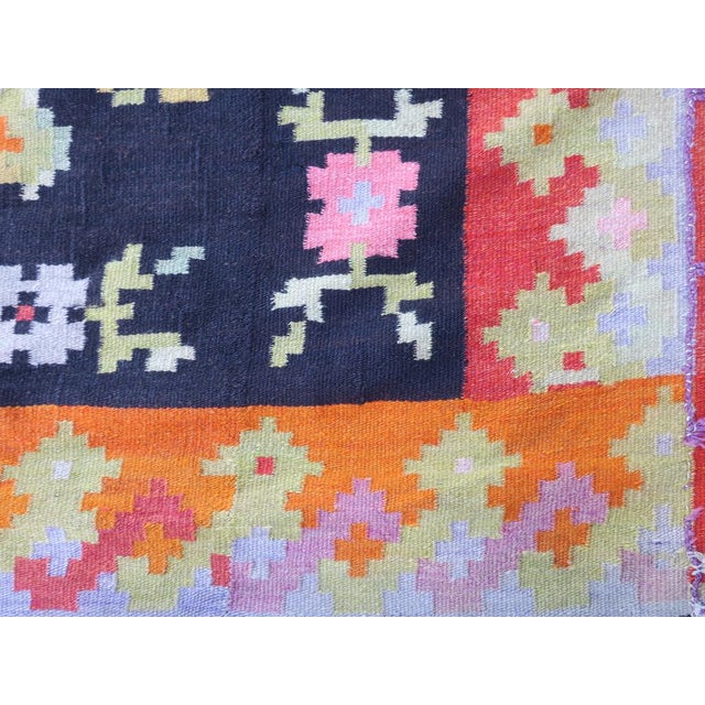 Long Antique Bessarabian Kilim Rug For Sale - Image 10 of 12