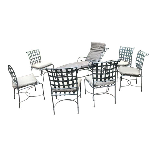 Vintage Brown Jordan Patio Chairs Set of 6 Chairish