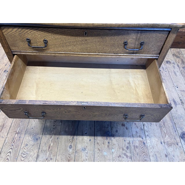 Early 1900s Solid Wood Dresser - 4 Drawers - Farmhouse Storage For Sale - Image 9 of 17