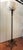 French Art Deco period floor lamp in wrought iron hammered with his original patina and beautiful alabaster shade. The...