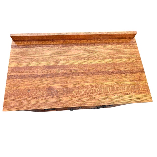 Late 20th Century Mission Oak Nightstands End Tables Michaels Furniture for Restoration Hardware, 2 Pieces For Sale - Image 11 of 17