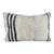 Turkish Hemp Pillow Cushion Natural Beige Black Pillow Cushion Cover 16" x 24" For Sale
