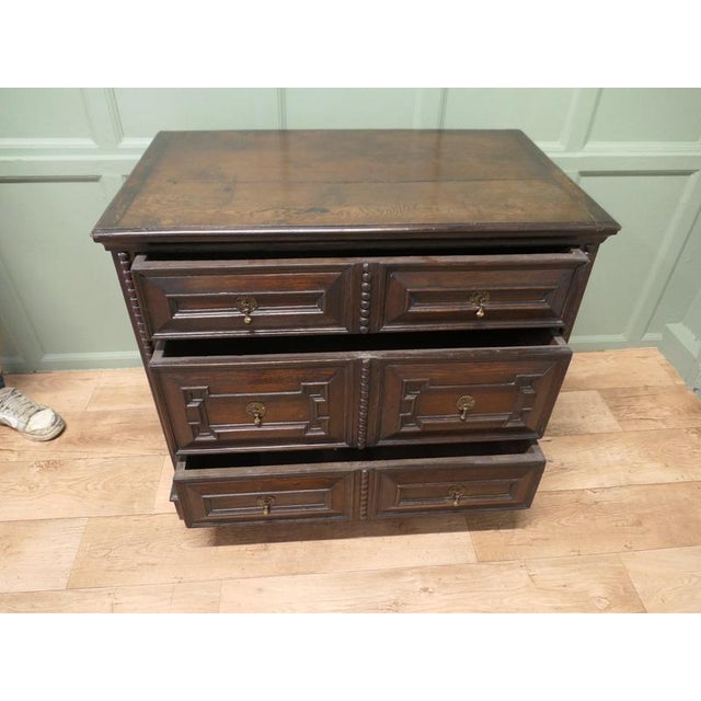2000 - 2009 Small Georgian Oak Chest of Drawers For Sale - Image 5 of 8