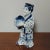 Blue and White Porcelain Chinese Girl Holding Peach Figurine For Sale In Raleigh - Image 6 of 6