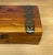 Farmhouse Vintage Wooden Keepsake Box With Decorative Metal Hardware For Sale - Image 3 of 7