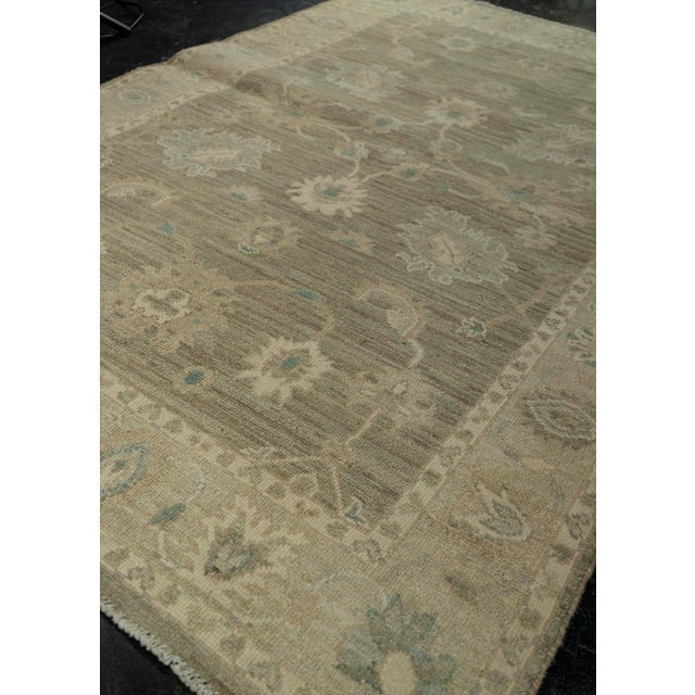 Textile Oushak Rug 4' x 6' #21329 For Sale - Image 7 of 8
