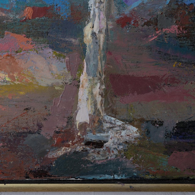 Mid 20th Century William Schneider Aeolus Landscape Painting For Sale - Image 5 of 6