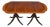 Traditional Scalloped Corner Mahogany Dining Table For Sale