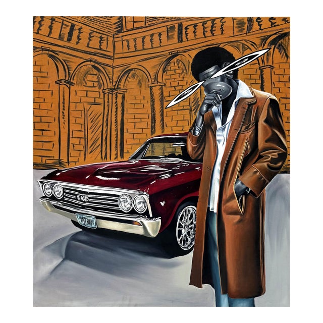 "Timeless Taste", Oil on Canvas Painting by Chinonso Ofodile For Sale