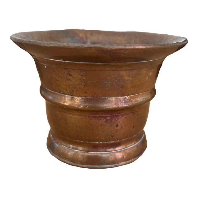 18th Century Bronze Mortar Bowl With Lovely Patina For Sale