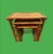 Vintage set of three nesting tables crafted from burnt bamboo and handwoven rattan. Practical and beautiful Circular 1960s...