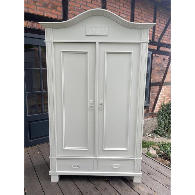 Antique Wardrobe in Fir, 1890s For Sale - Image 10 of 10