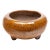 Vintage Chinese Persimmon Glazed Censer For Sale