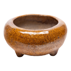 Vintage Chinese Persimmon Glazed Censer