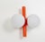 Metal Mid-Century Orbital Wall Light in Orange attributed to Kaiser, Germany, 1970s For Sale - Image 7 of 11