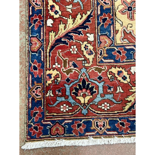 Vintage Persian Tabriz Wool Rug 7’7” X 10’11” For Sale In Washington DC - Image 6 of 7