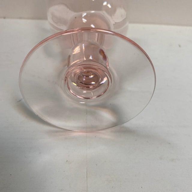Pink Tiffin-Franciscan Canterbury II Water Goblets - Set of 5 For Sale In Sacramento - Image 6 of 6