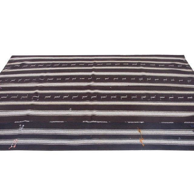 Mid-Century Modern Modern Vintage Turkish Kilim Rug For Sale - Image 3 of 6